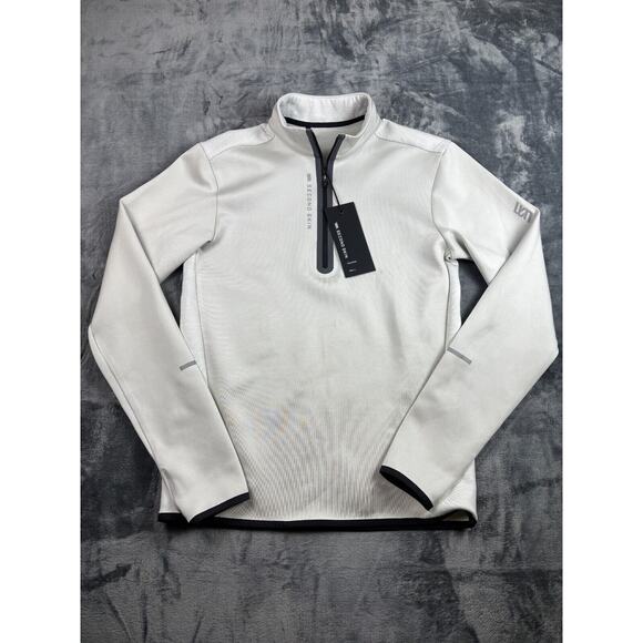 Second Skin Men's Training Quarter Zip Pullover Small Lunar Rock Gray New - Picture 1 of 11
